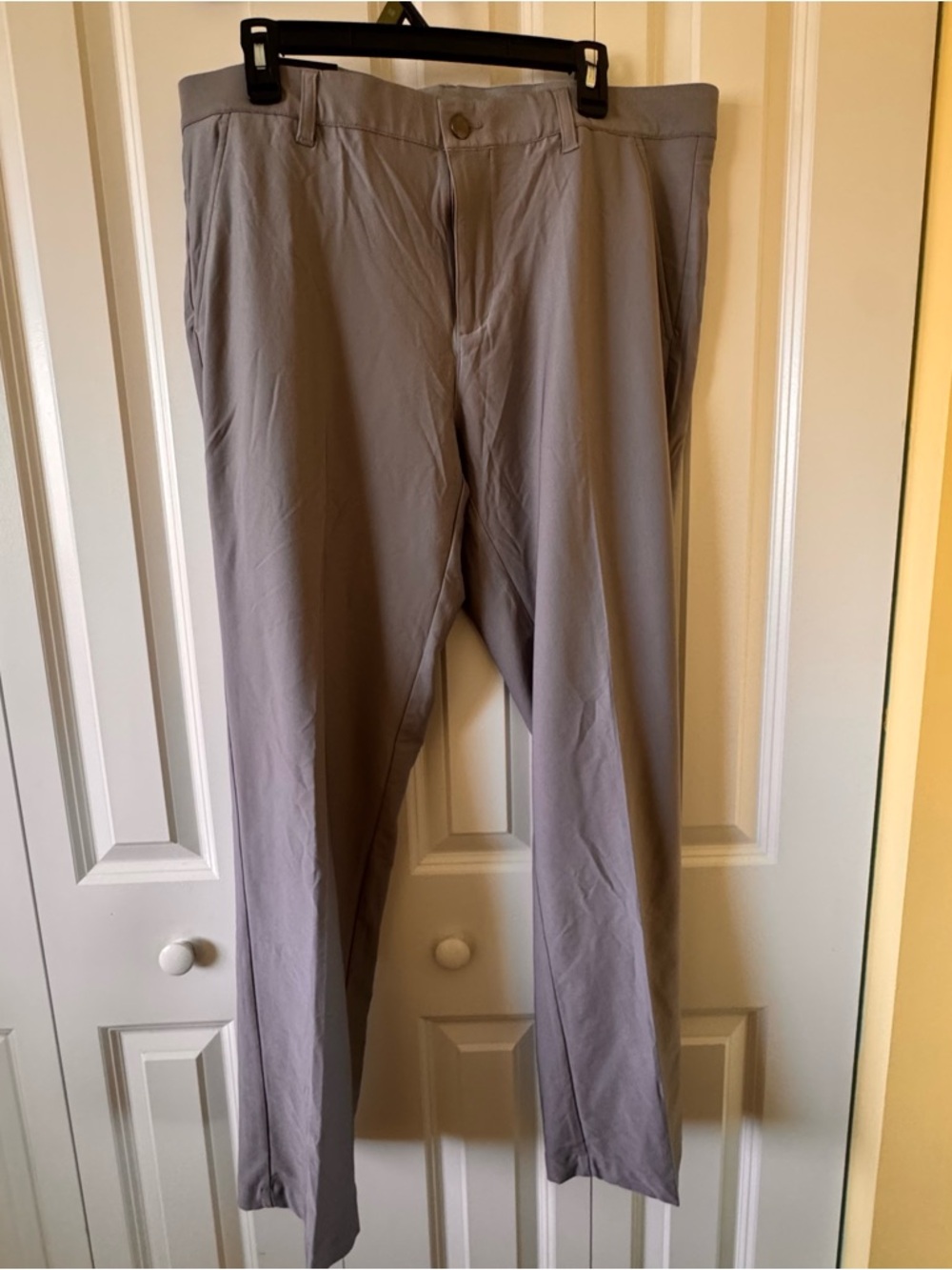 adidas Men's Light Gray Chinos